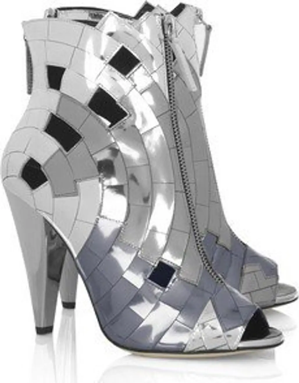 Thakoon Mirror Mosaic Ankle Boots