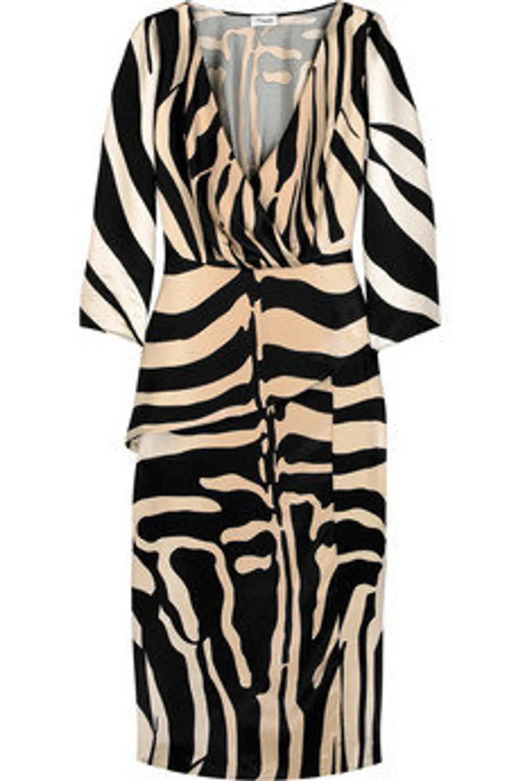 Temperley London Shola Silk Zebra Print Dress