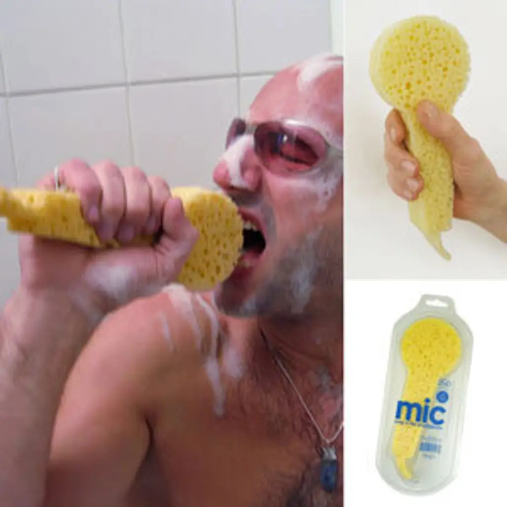 Microphone Shower Sponge
