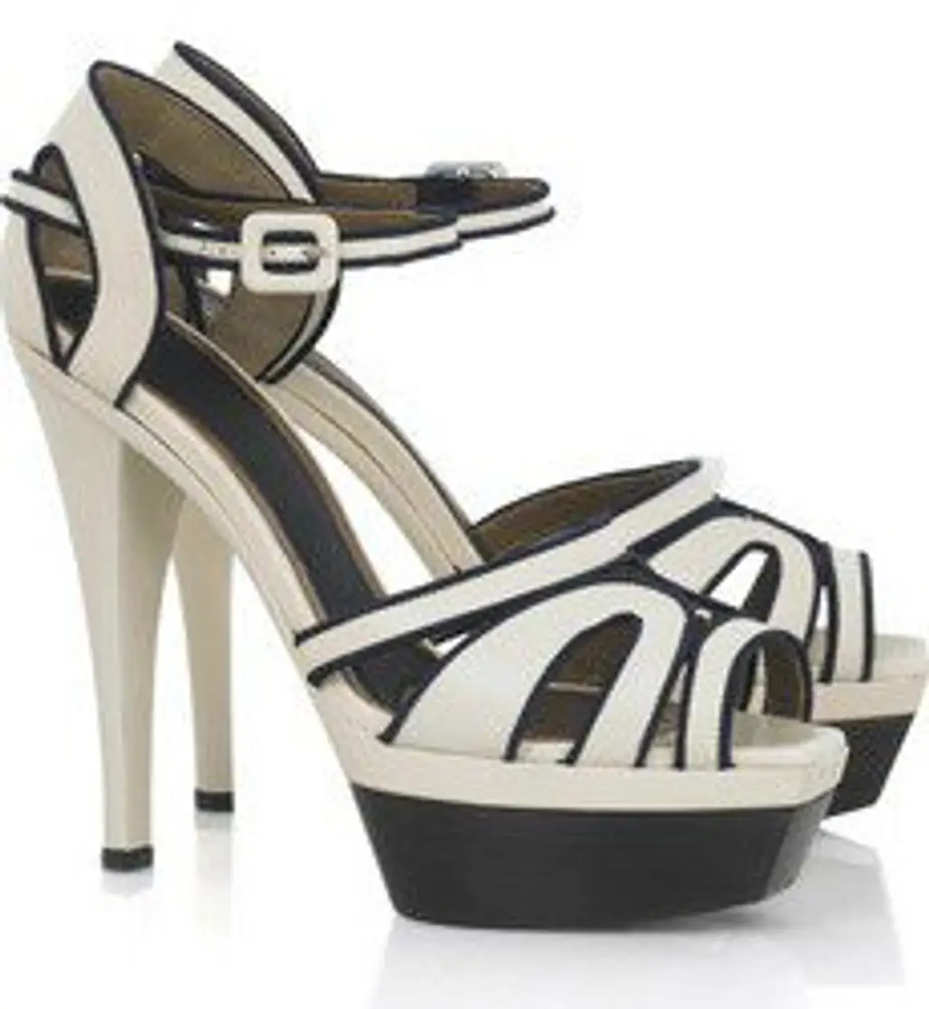 Marni Two-tone Leather Sandals