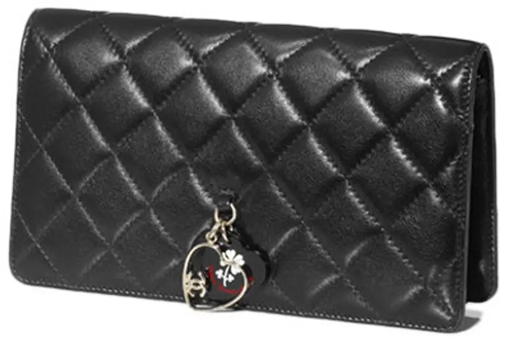 Long Quilted Wallet in Calfskin