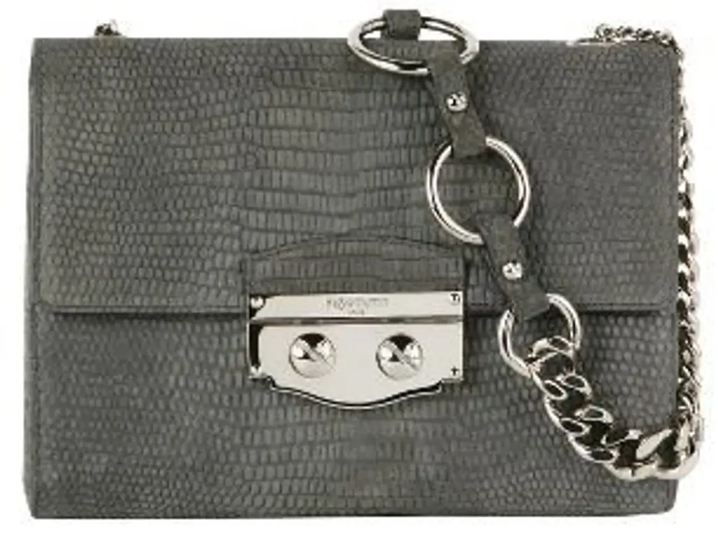 Chain Handbag in Suede