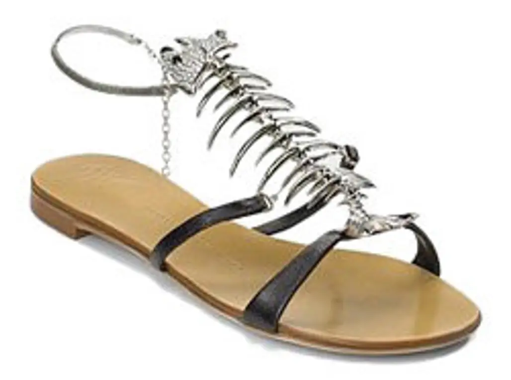Giuseppe Zanotti Fishbone Leather Sandals