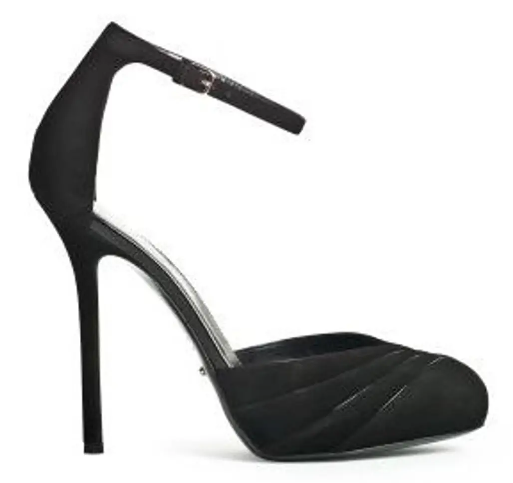 Suede Ankle Strap Sandal