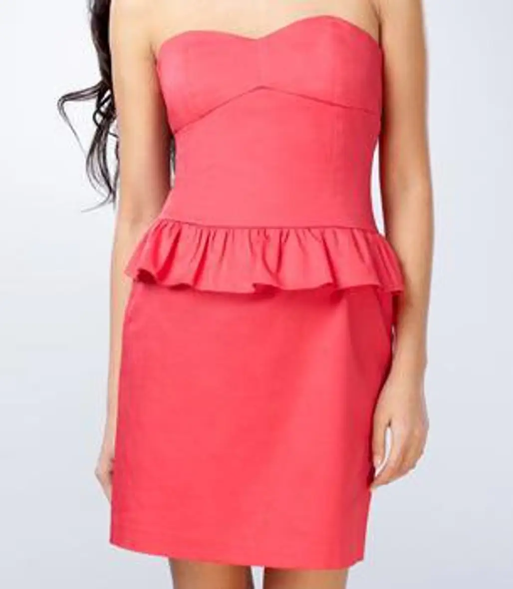 Coral Peplum Dress from Fred Flare - $48