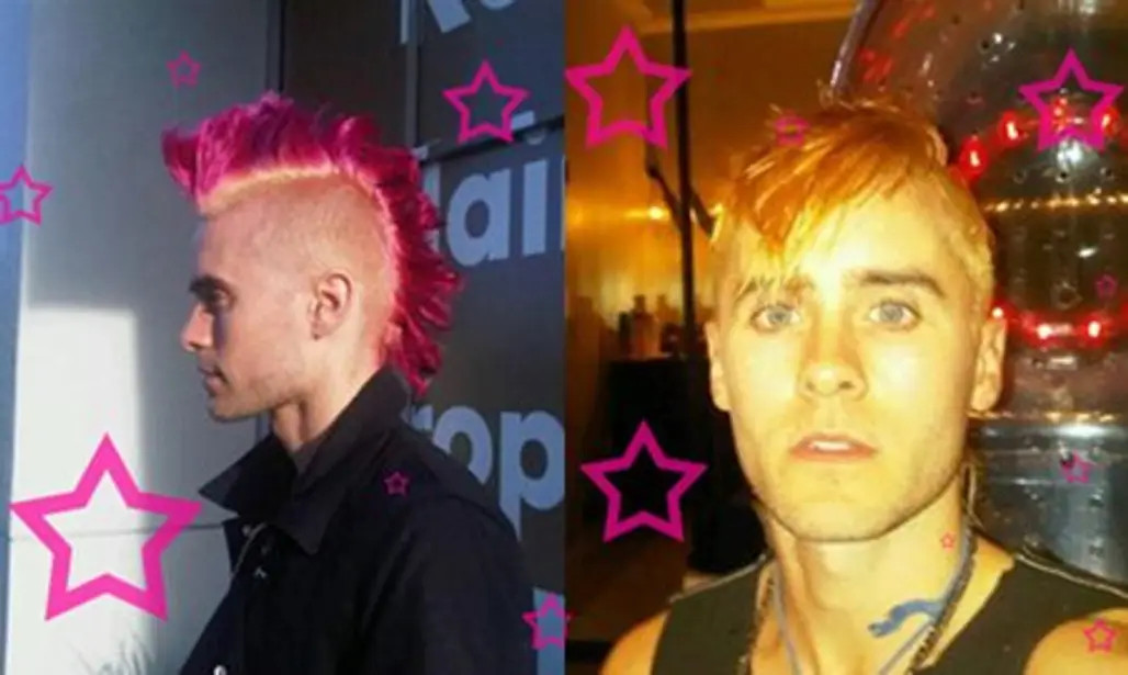 Jared Leto and His Pink Mohawk