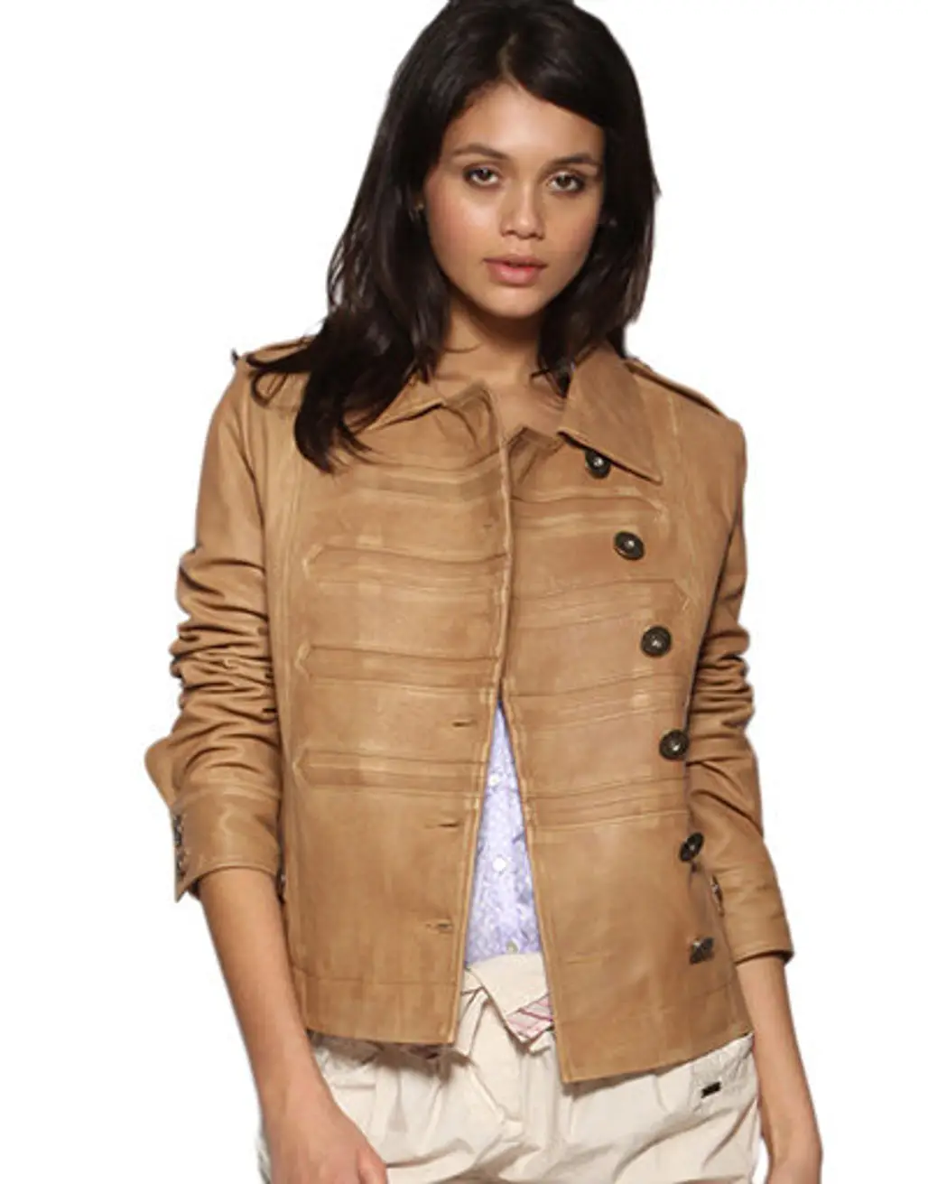 Pepe Jeans Military Leather Jacket