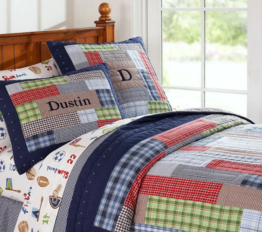 Pottery Barn Kids Dustin Quilted Bedding