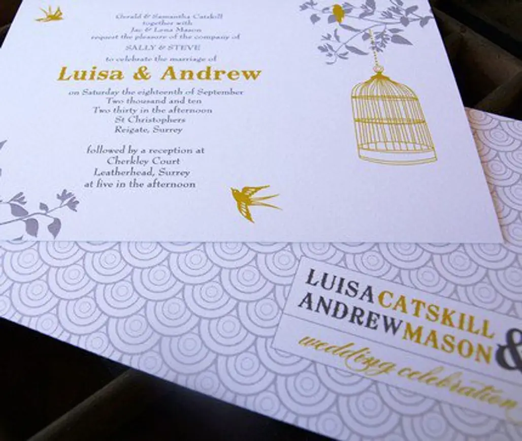 Aviary Wedding Invitations