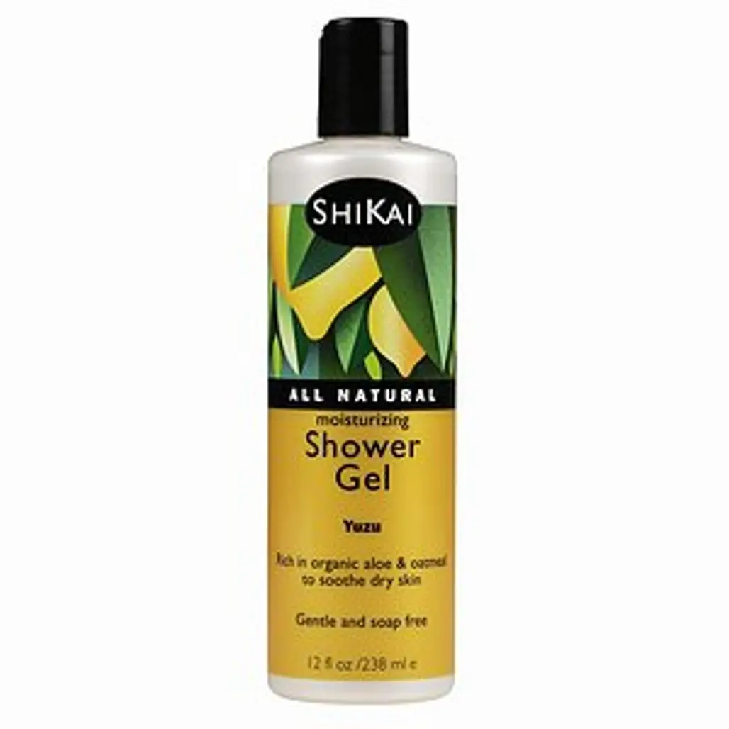 Shikai Moisturizing Shower Gel for Dry Skin, Yuzu (Japanese Citrus)