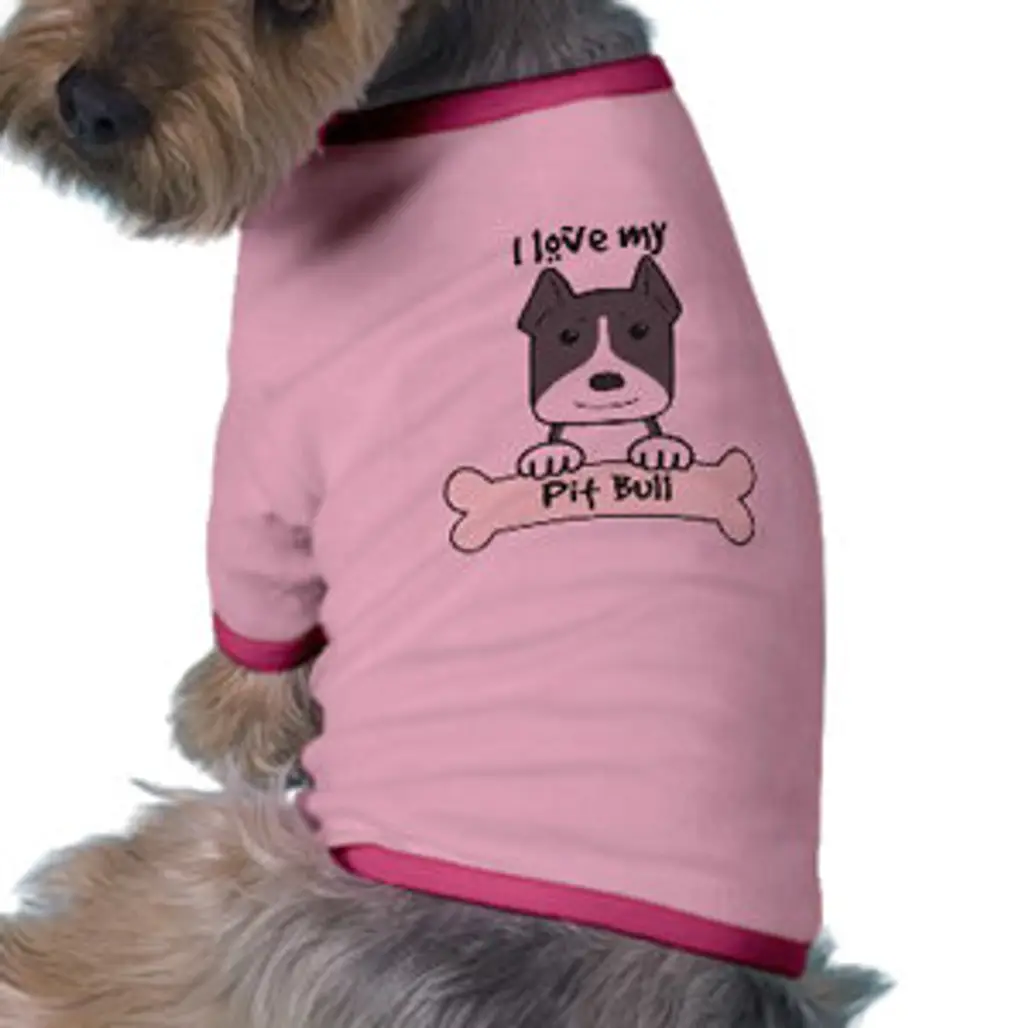 "I Love My Pitbull" Doggie T-Shirt