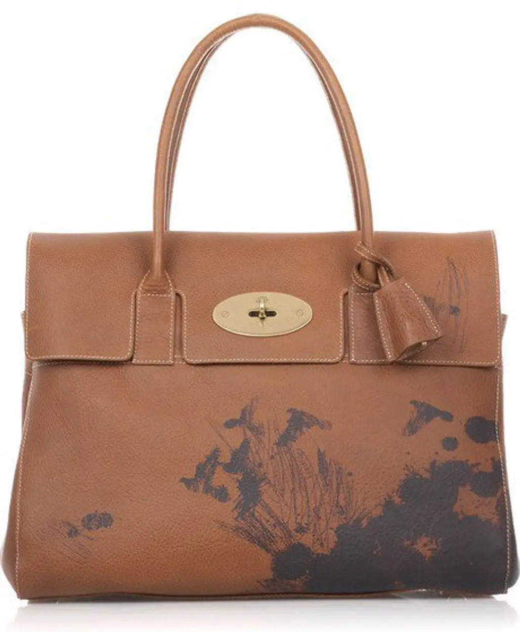 Mulberry Bayswater Ink-Print Leather Bag