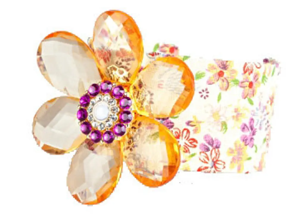 Charlotte Russe Floral Print Cuff Bracelet