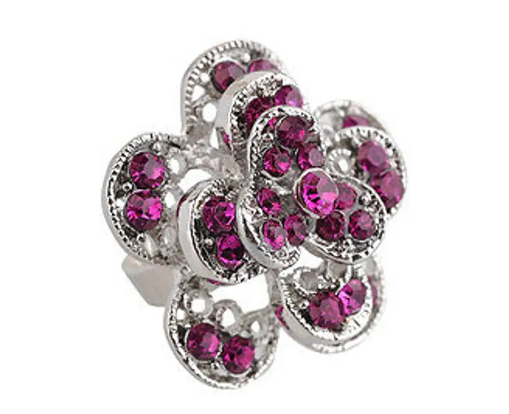 Forever 21 Tiered Jeweled Flower Ring