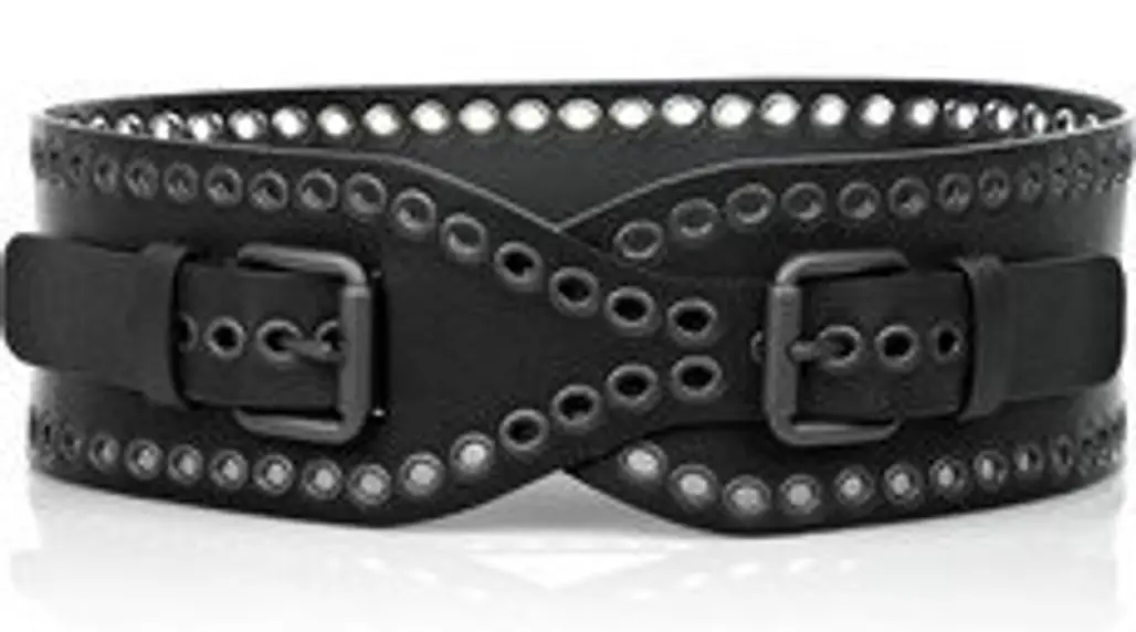1. Bottega Veneta Double-Buckle Leather Belt