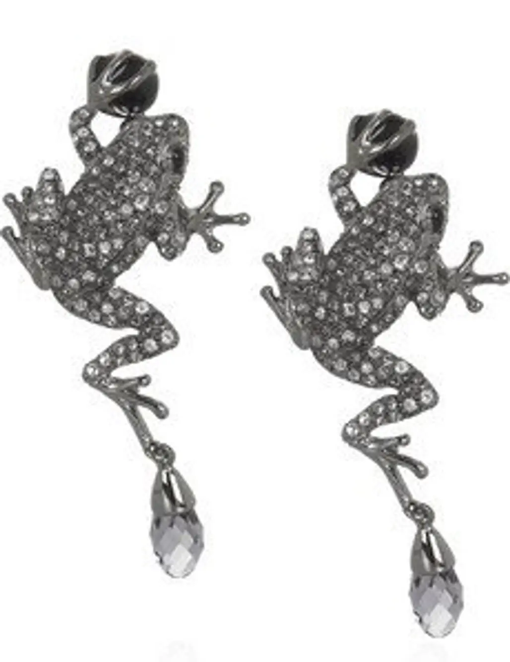 1. Roberto Cavalli Swarovski Frog Earrings