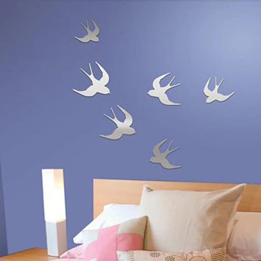 Add Heres Mirrored Bird Wall Stickers
