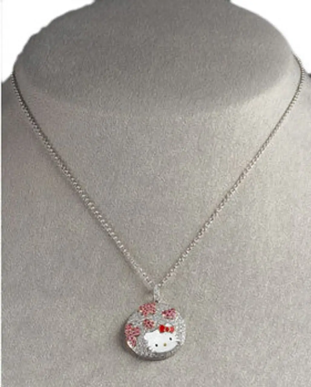 Hello Kitty Pave Diamond Pendant