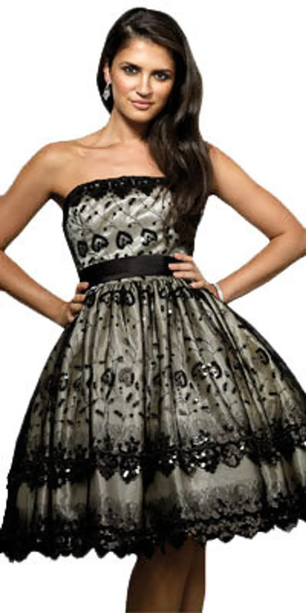 Black Lace Party Dress by Nika