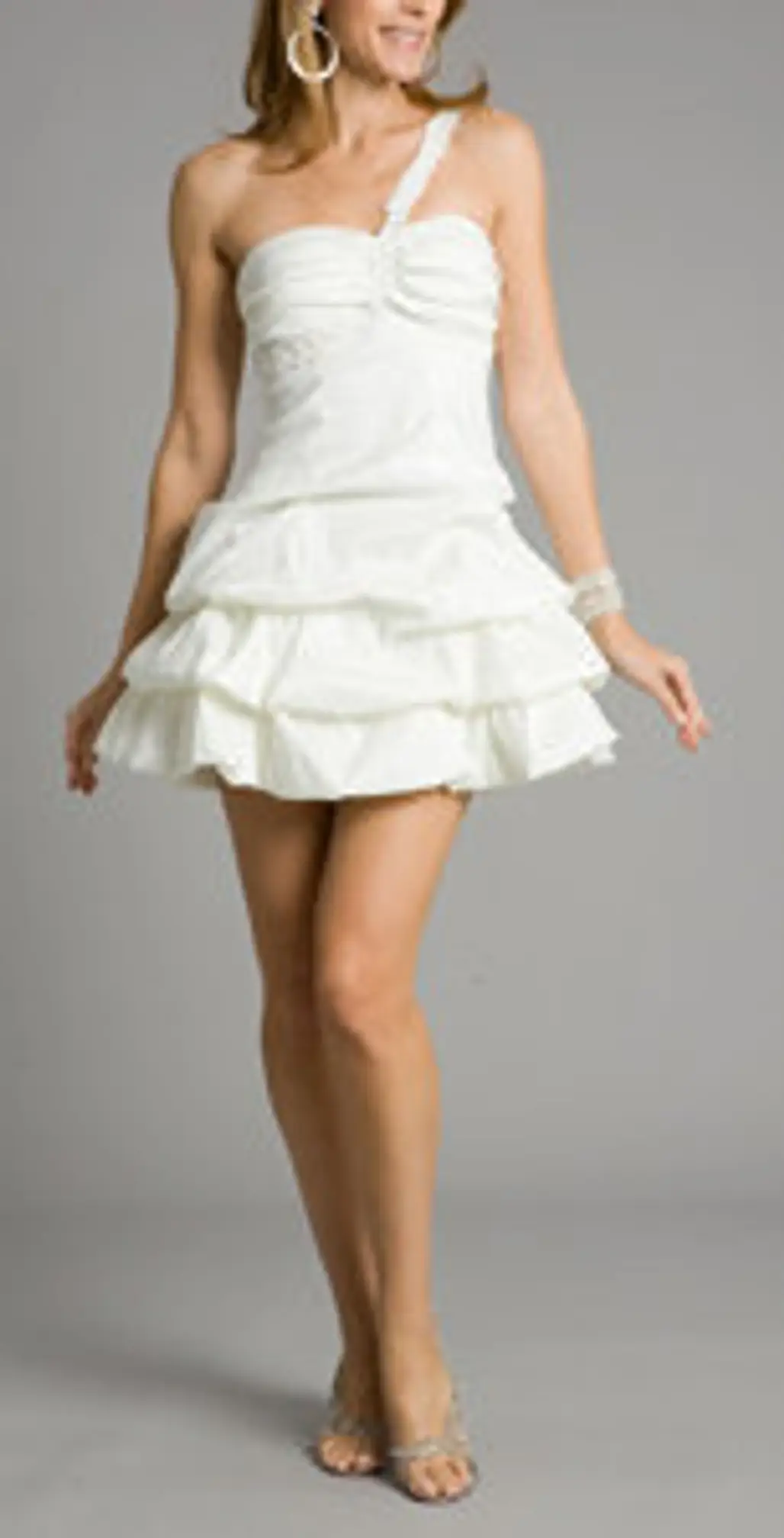 Snowy-Ivory Short Wedding Dresses