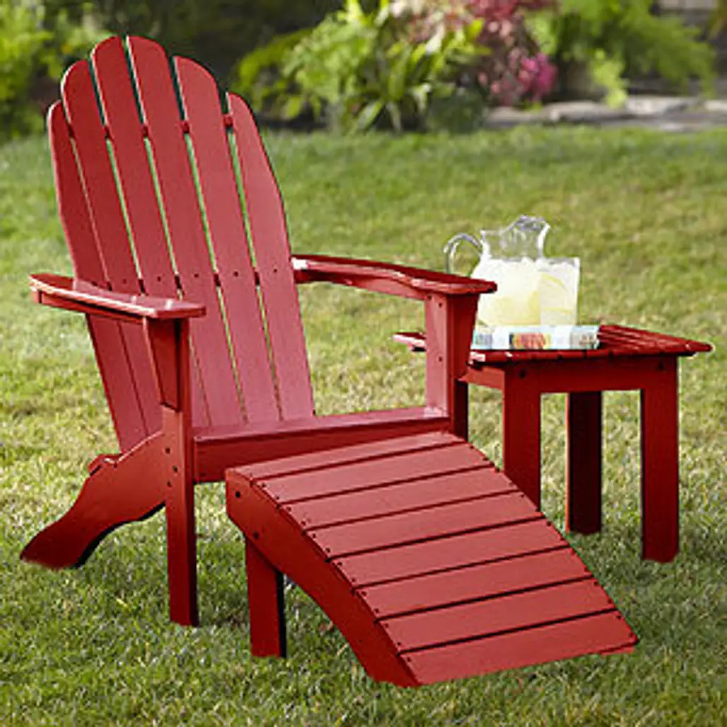 World Market Red Adirondack Chair