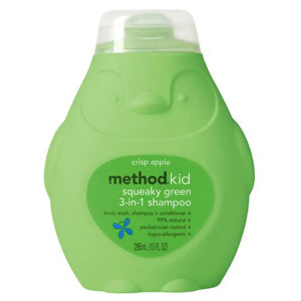 Method Kid Squeaky Green 3-in-1 Apple Shampoo