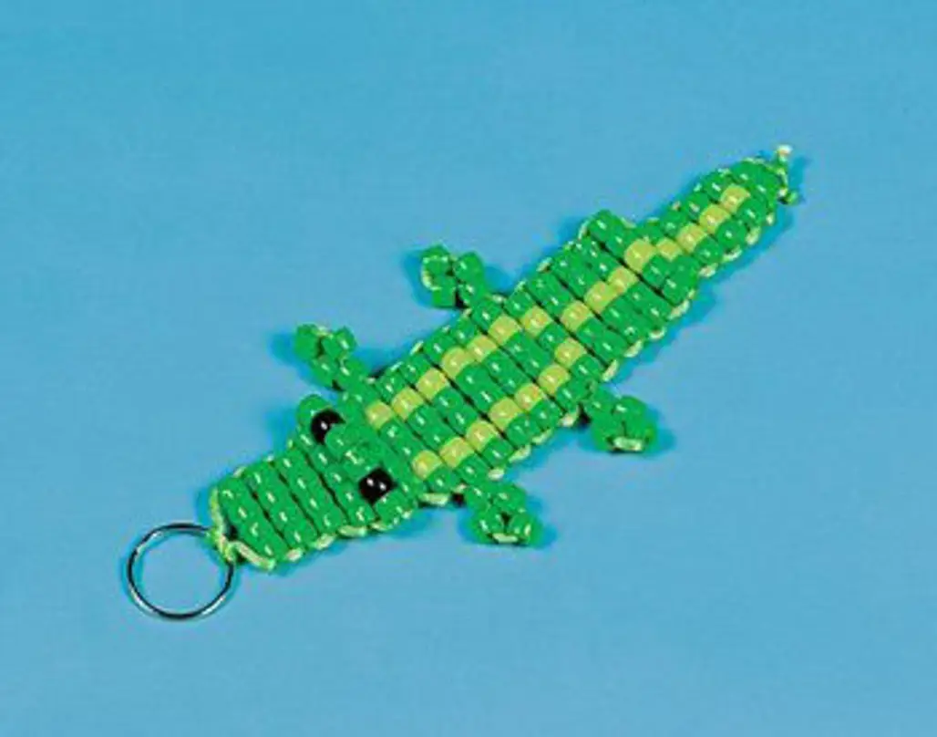 Beaded Crocodile Key Chain Craft Kit