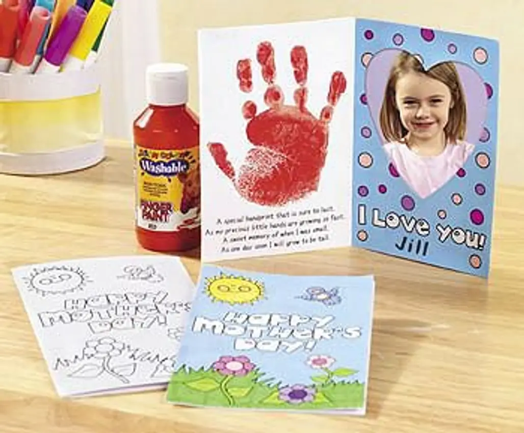 Color Your Own Handprint Mother’s Day Photo Frame Card Craft Kit