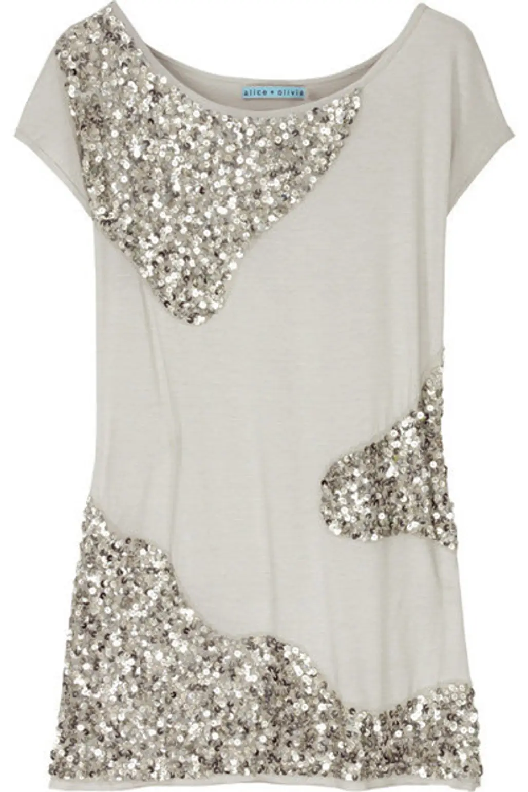 Alice + Olivia Sequined Jersey Top