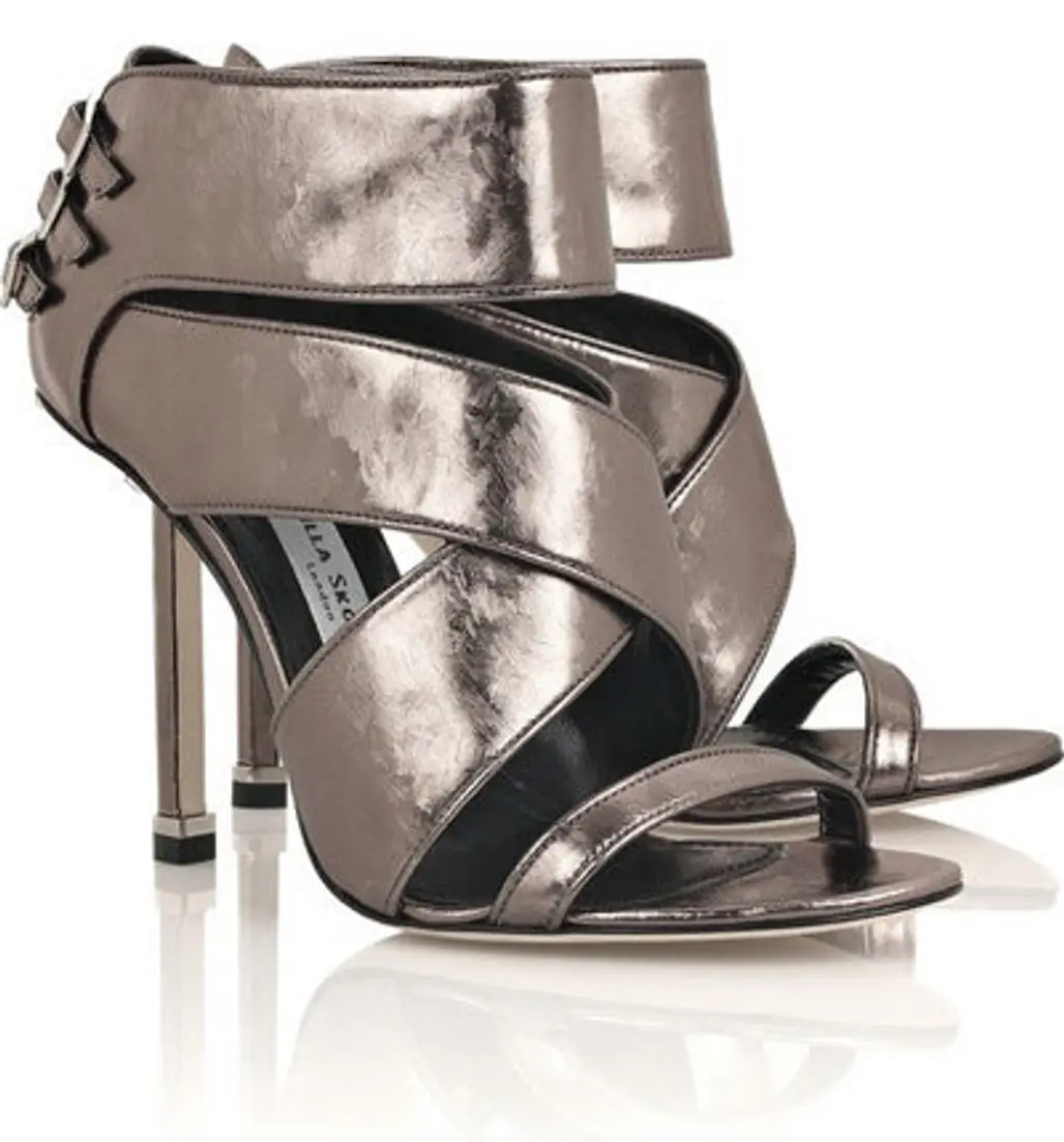 Camilla Skovgaard Metallic-Leather Sandals