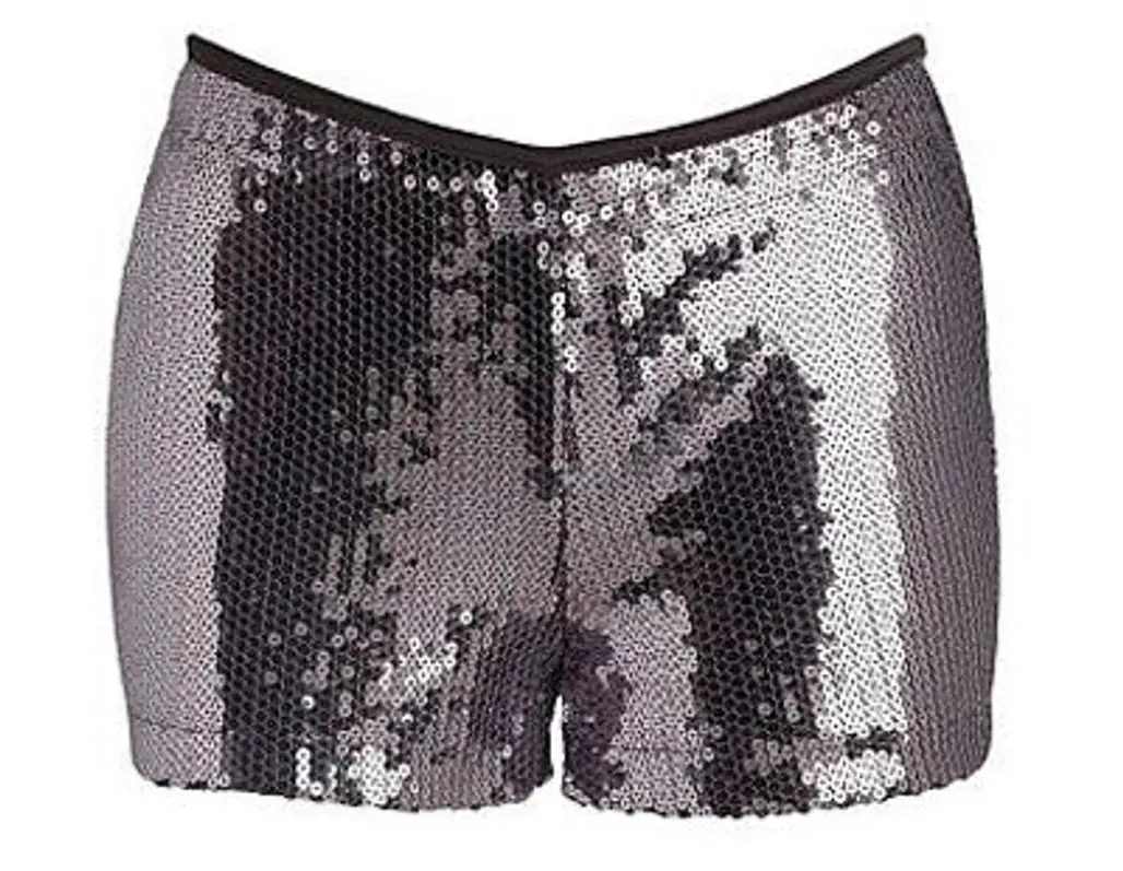Red Herring Pewter Sequin Shorts