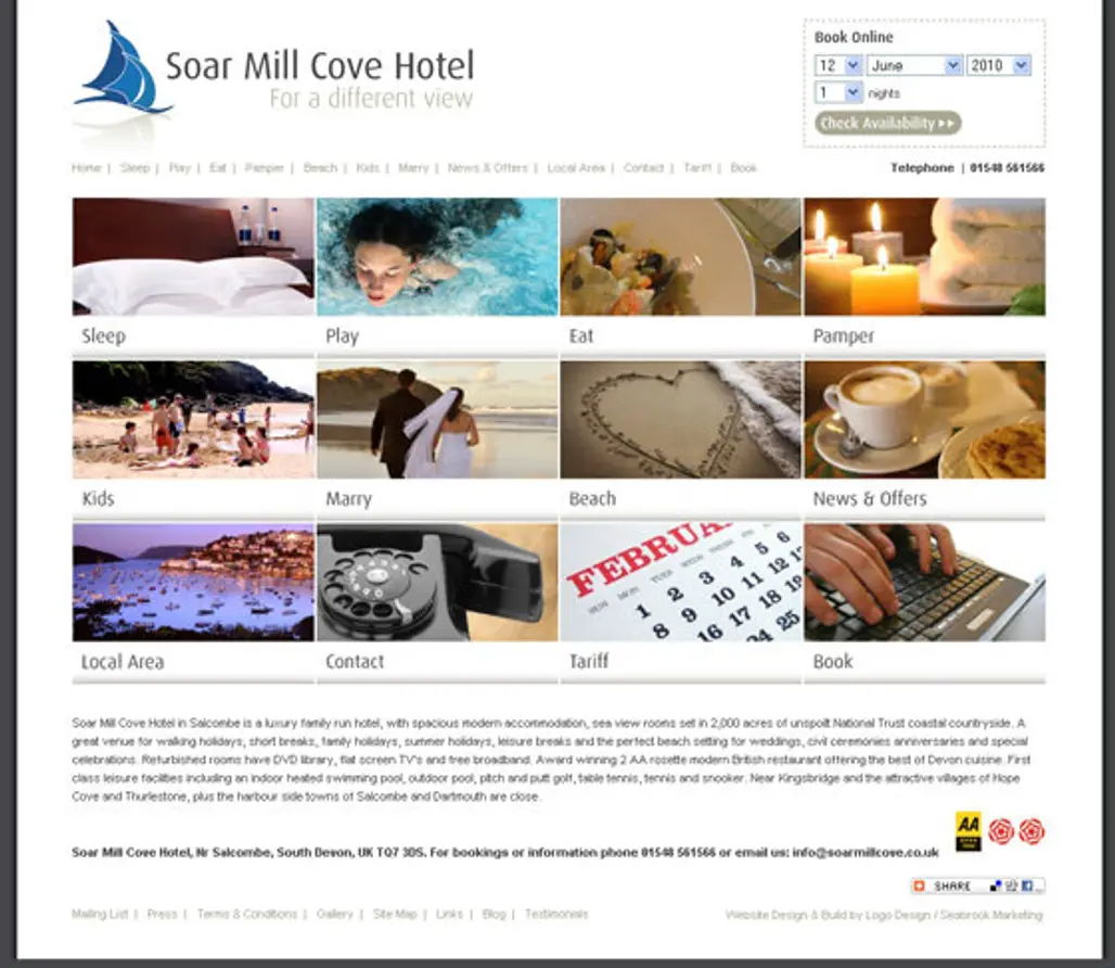 Soar Mill Cove Hotel, Devon
