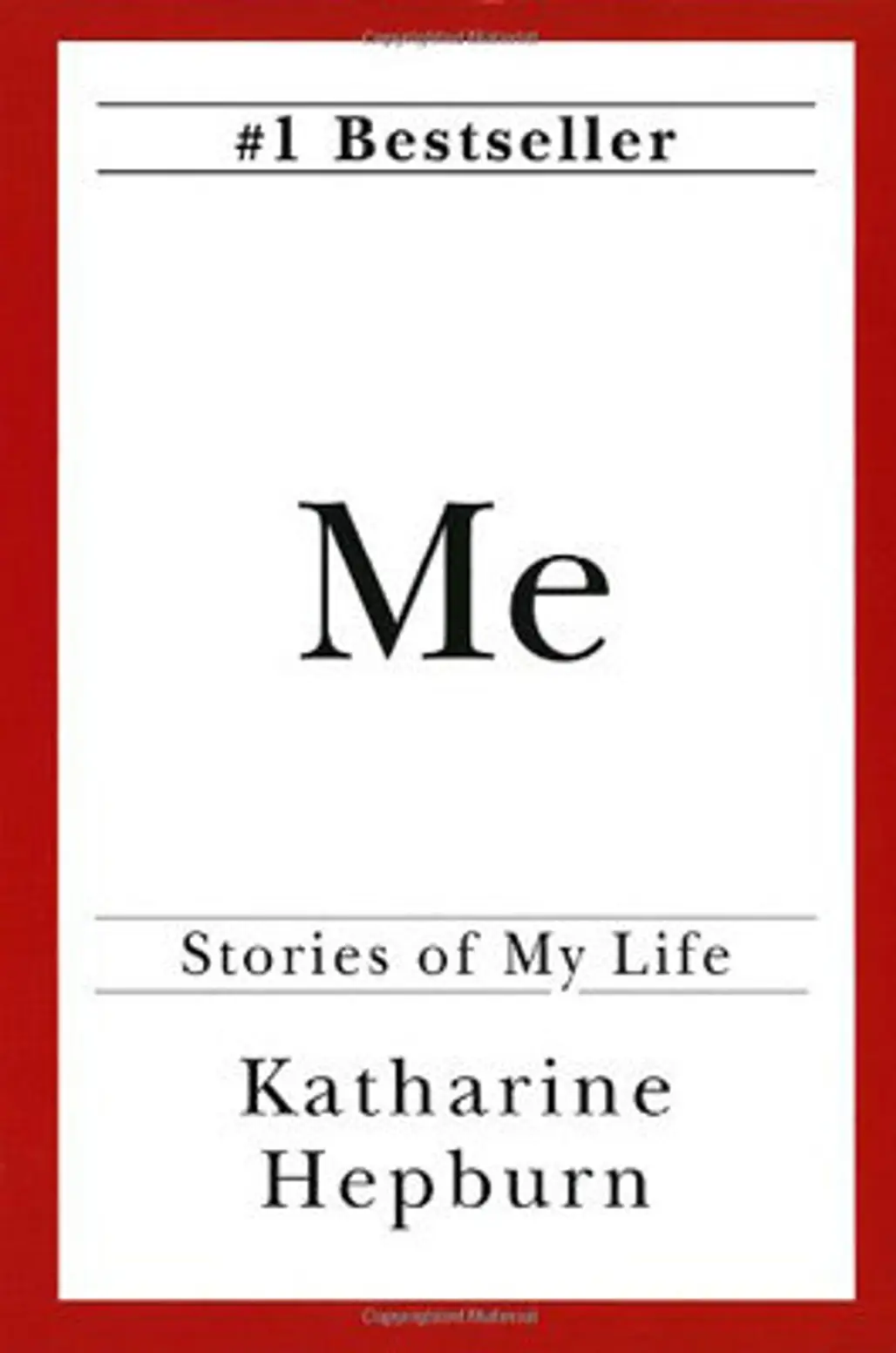 Katherine Hepburn ‘Me: Stories of My Life’