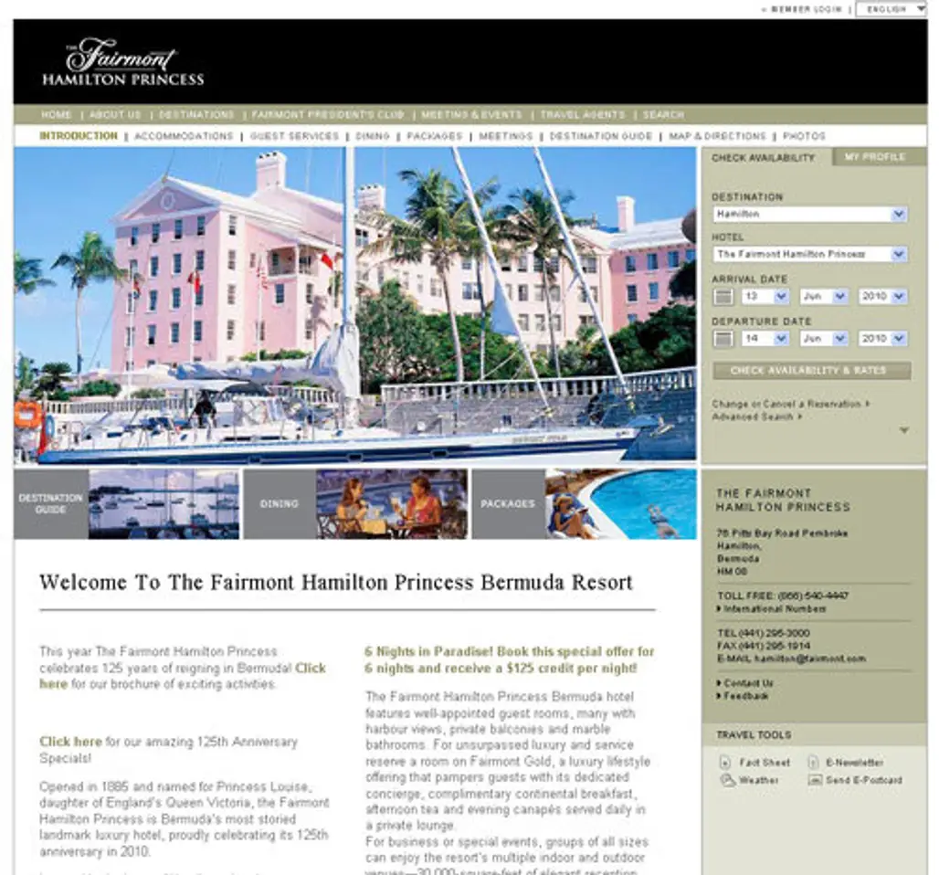 Fairmont Princess Hotel, Bermuda