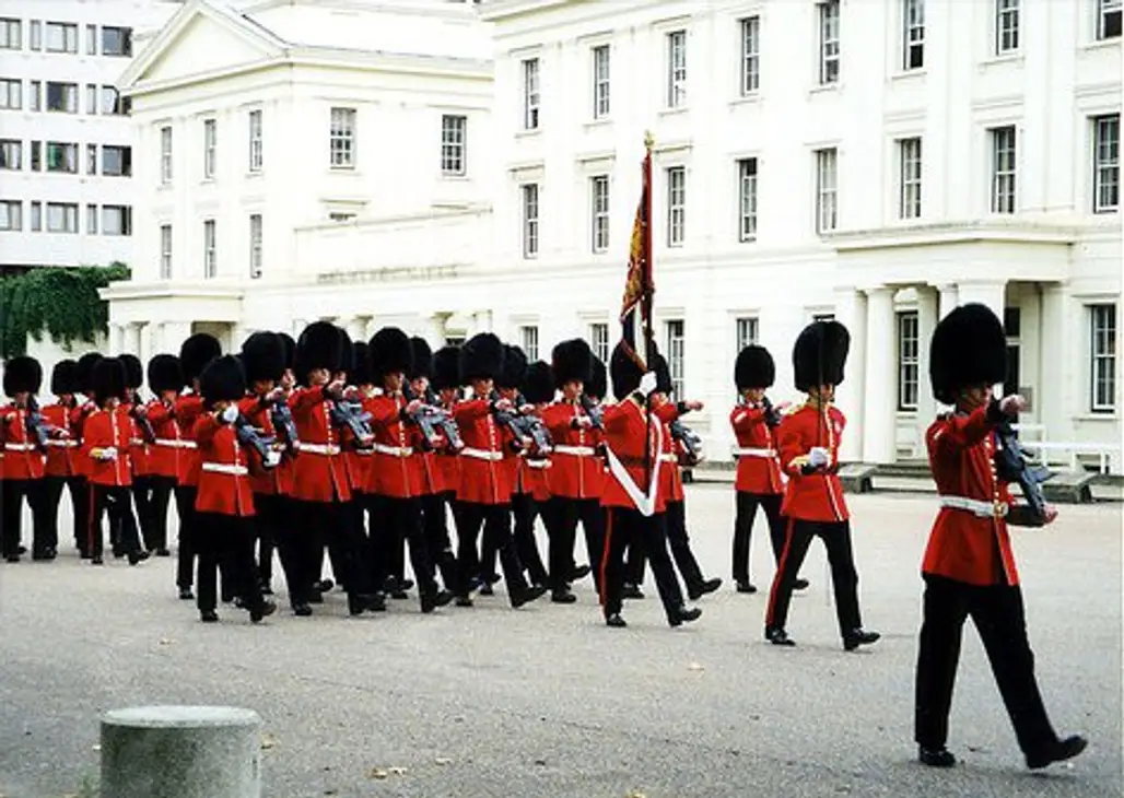 Guarding Buckingham Palace