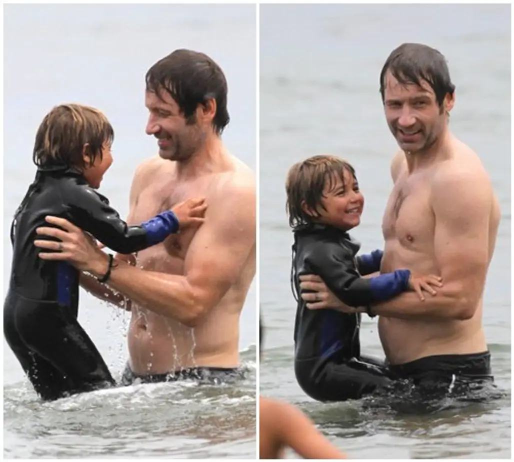 David Duchovny and Son