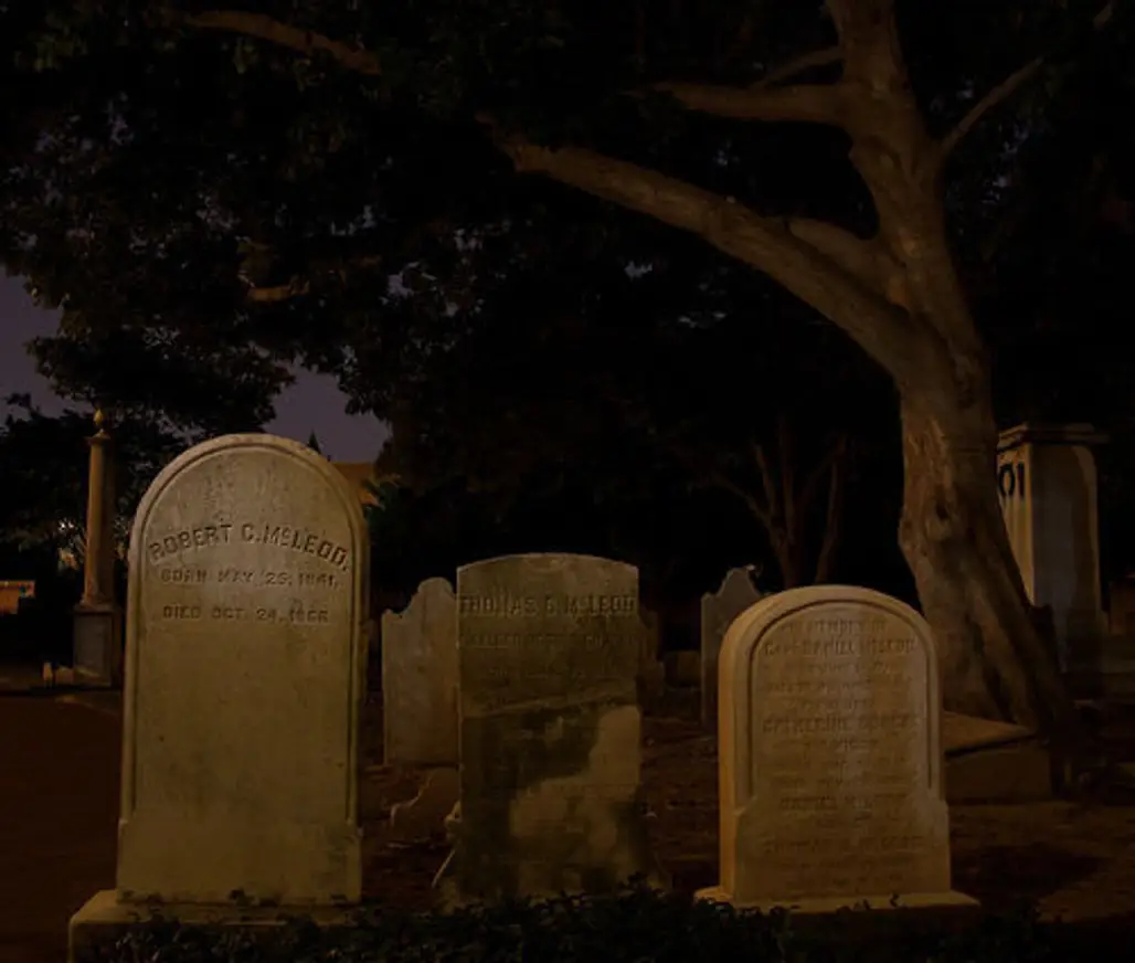 The Cemetery at Night