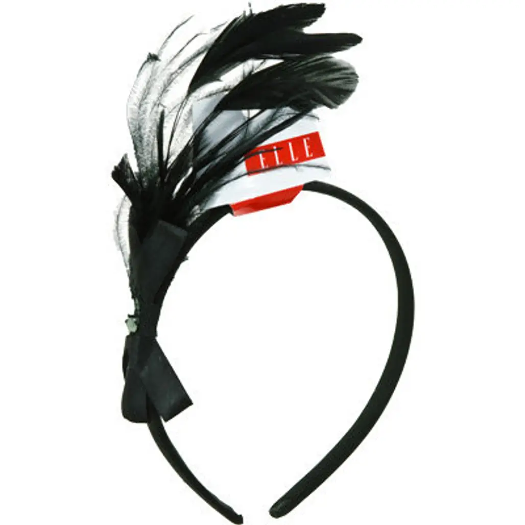 Black Feather Headband