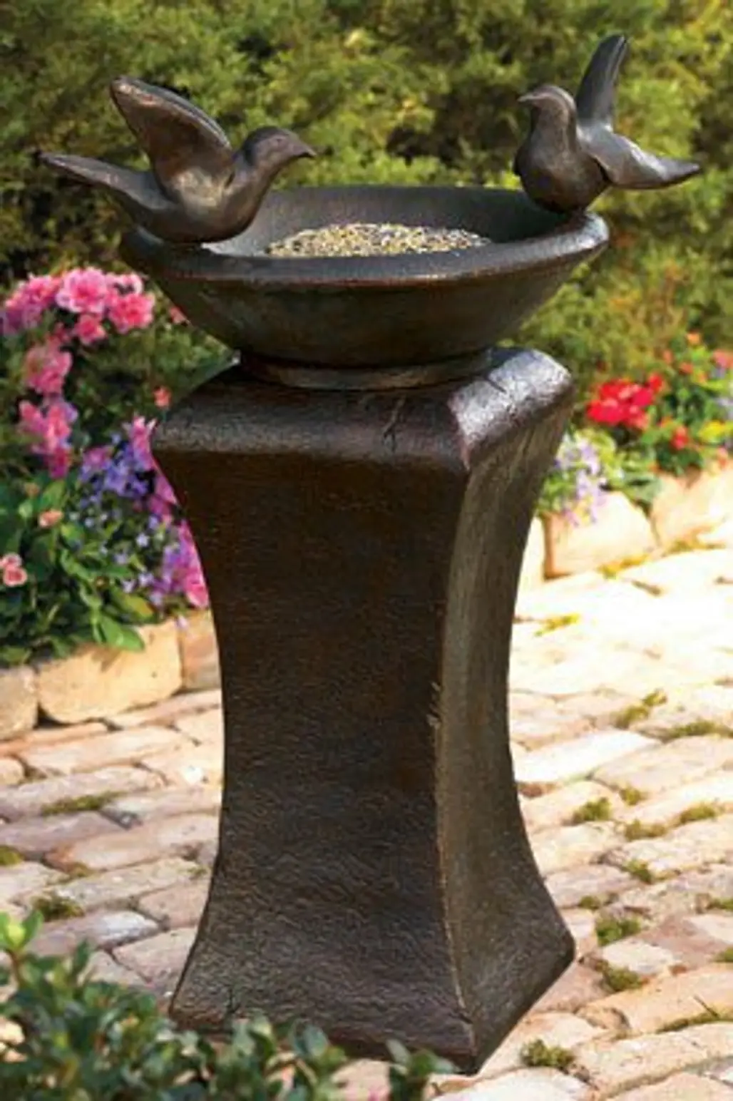 Garden Pedestal Bird Bath/Feeder