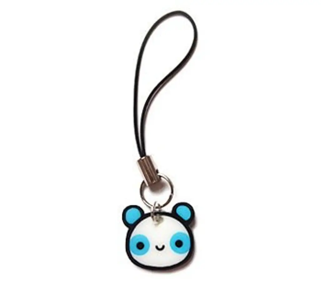 Blue Panda Cell Phone Charm
