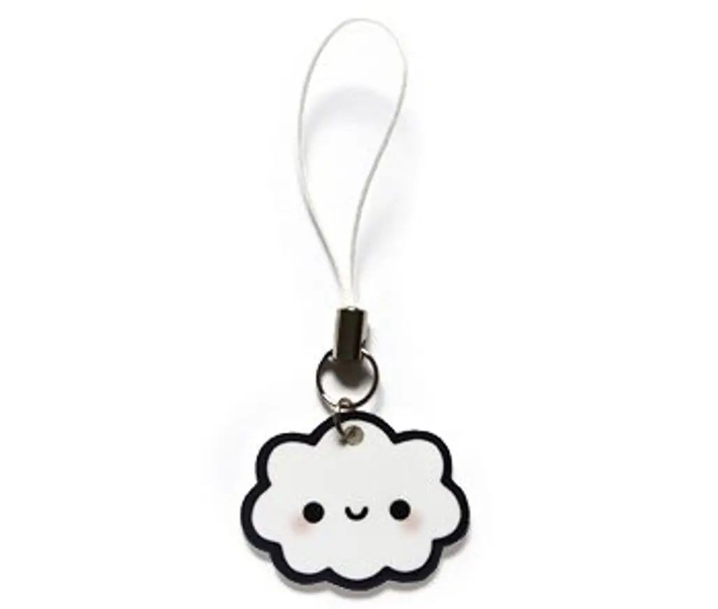Happy Cloud Cell Phone Charm