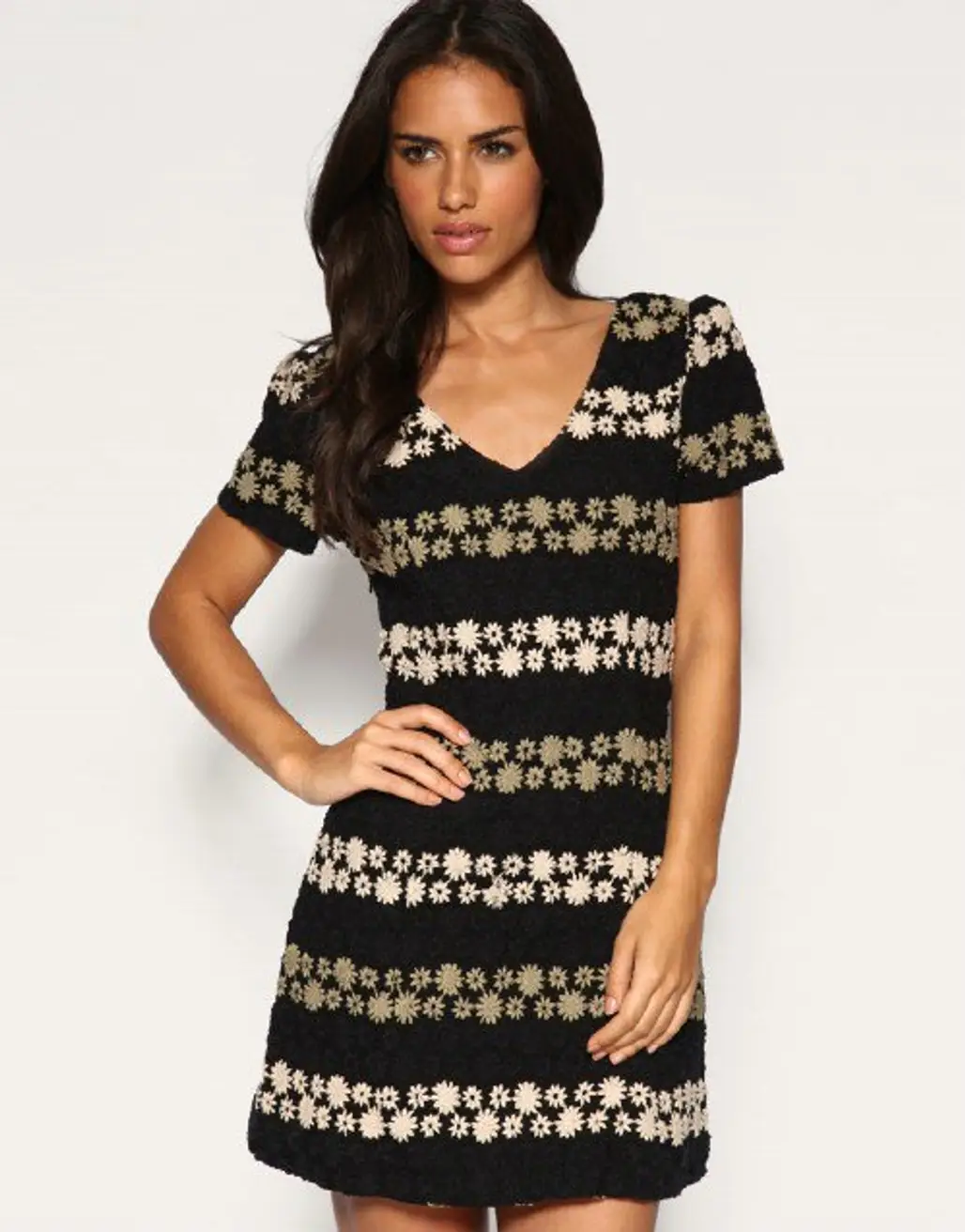 ASOS Embroidered Shift Dress