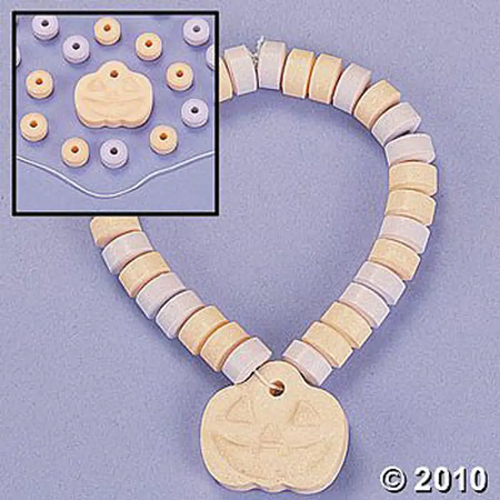 Candy Pumpkin Bracelet Craft Kit