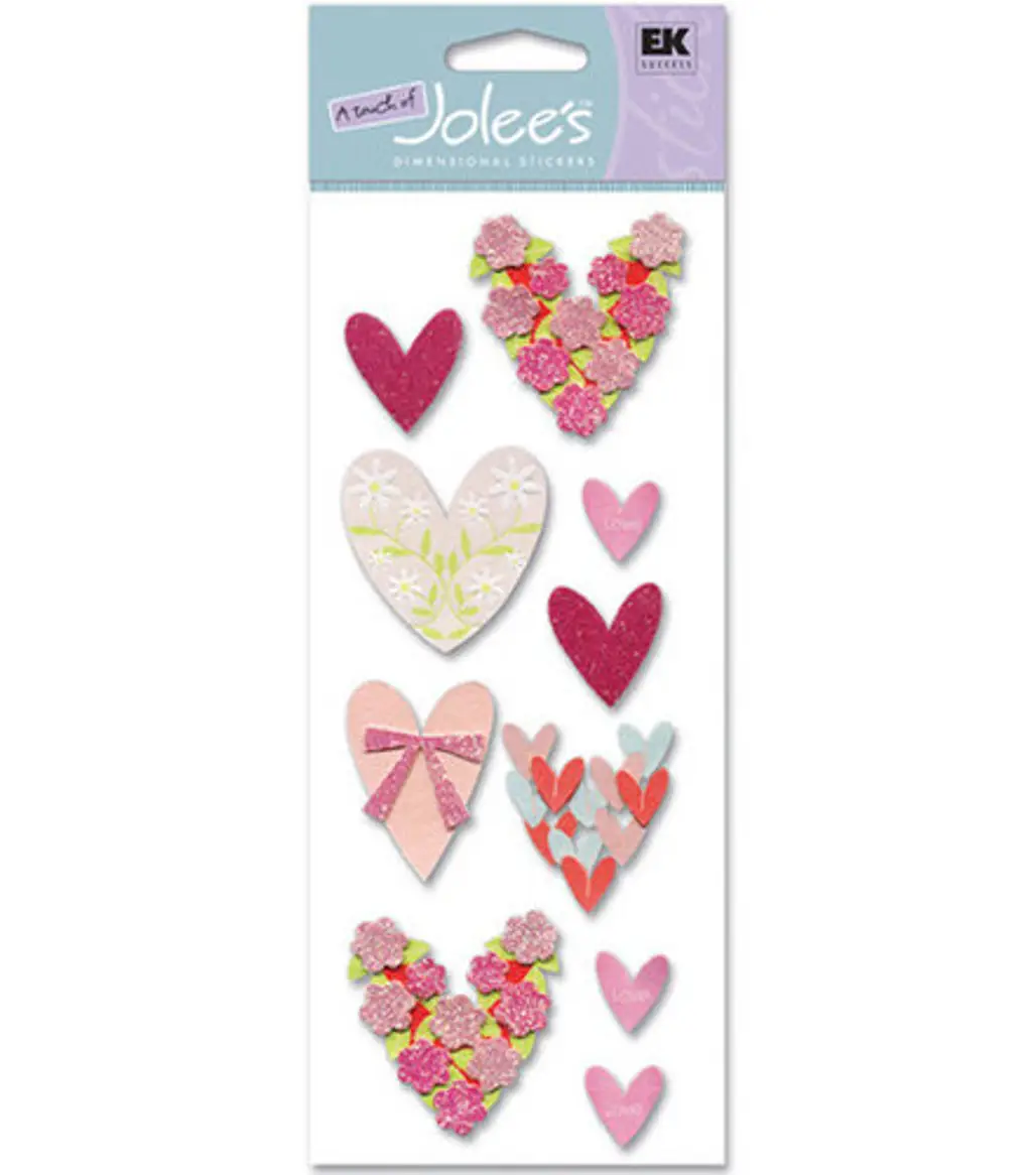 A Touch of Jolee's Dimensional Stickers - Loving Hearts