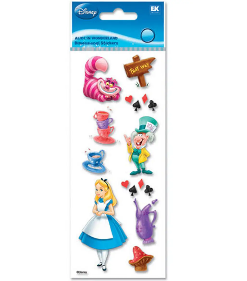 A Touch of Jolee's Disney Dimensional Stickers - Alice in Wonderland