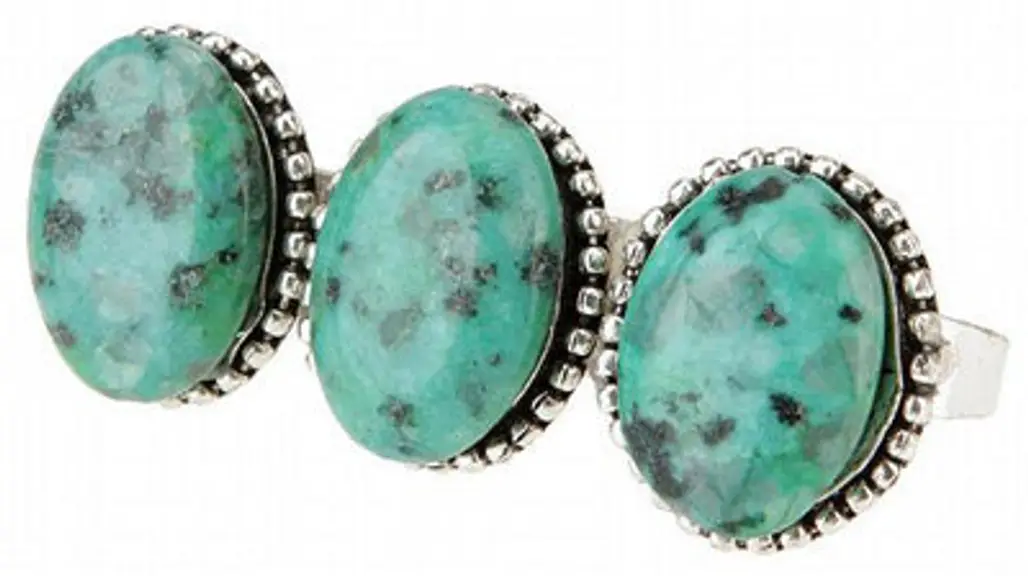 Three-Finger Turquoise Rings