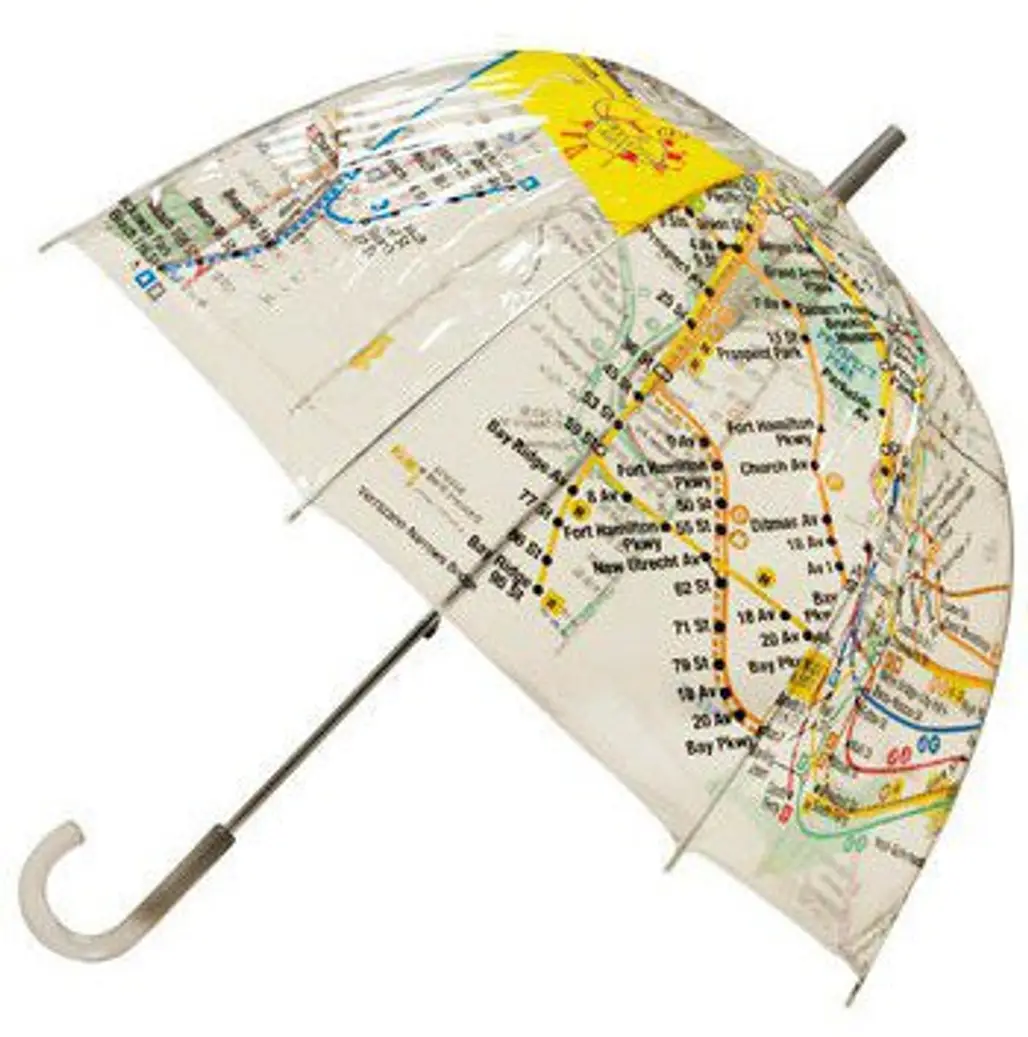 Raindrops on Railways Umbrella
