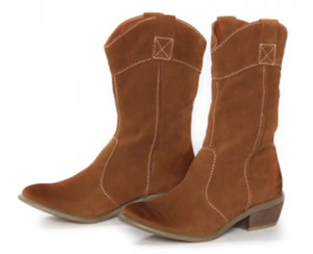 Western Suede Boots