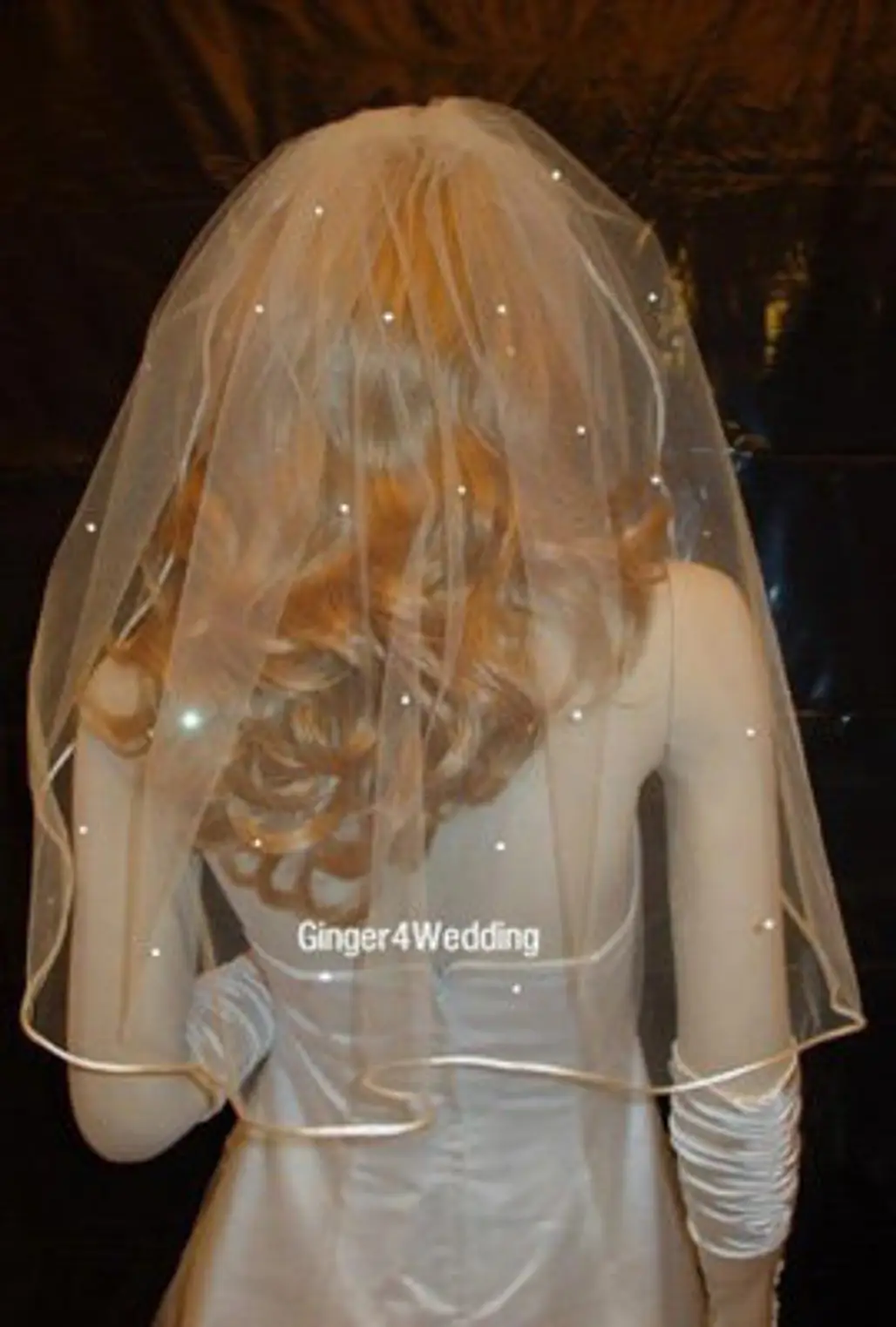 Swarovski Rhinestone Shoulder Wedding Bridal Veil
