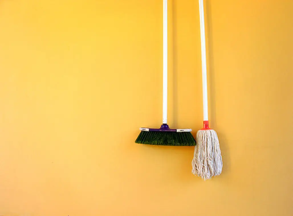 Organize Brooms and Mops